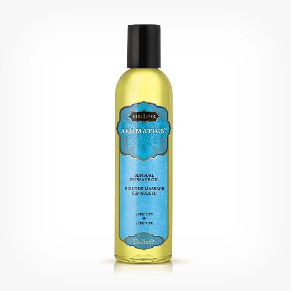 KAMASUTRA Ulei de masaj AROMATICS Serenity Amber cu aromă de maghiran și lavandă 236 ml