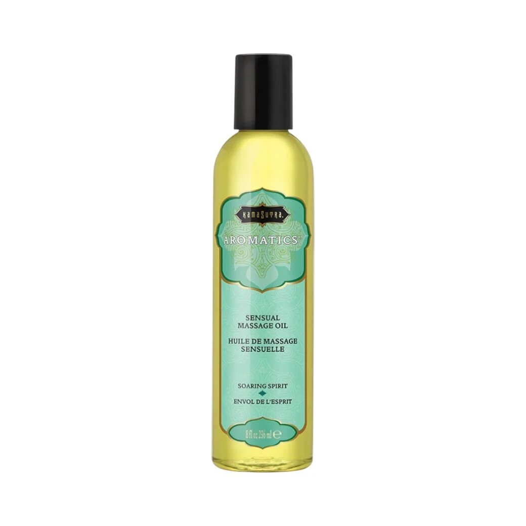 KAMASUTRA Ulei de masaj AROMATICS Soaring Spirit cu aromă de portocală lămâie și mentă 236 ml