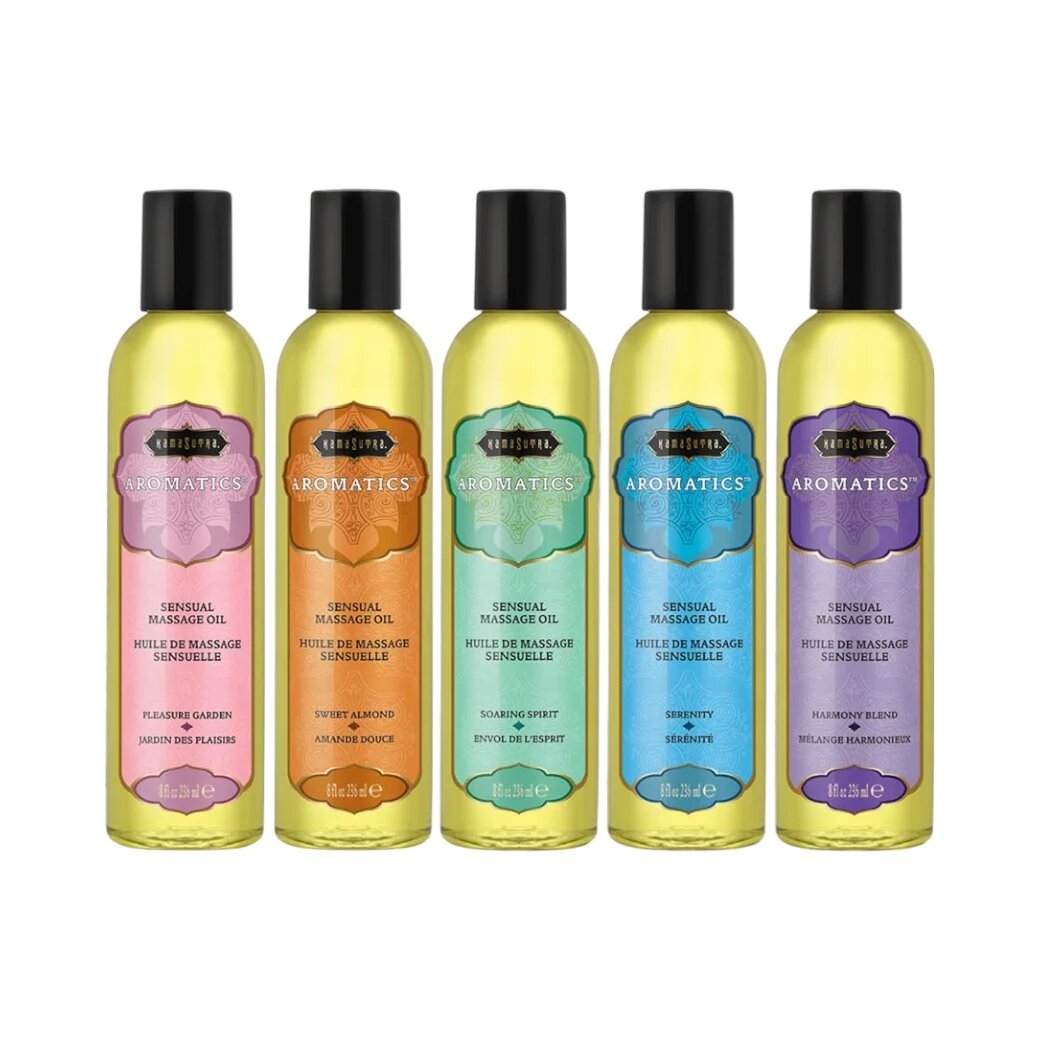 KAMASUTRA Ulei de masaj AROMATICS Soaring Spirit cu aromă de portocală lămâie și mentă 236 ml