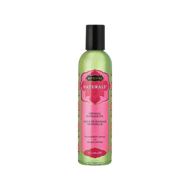 KAMASUTRA Ulei de masaj NATURALS Strawberry Dreams cu aromă de căpșuni 236 ml