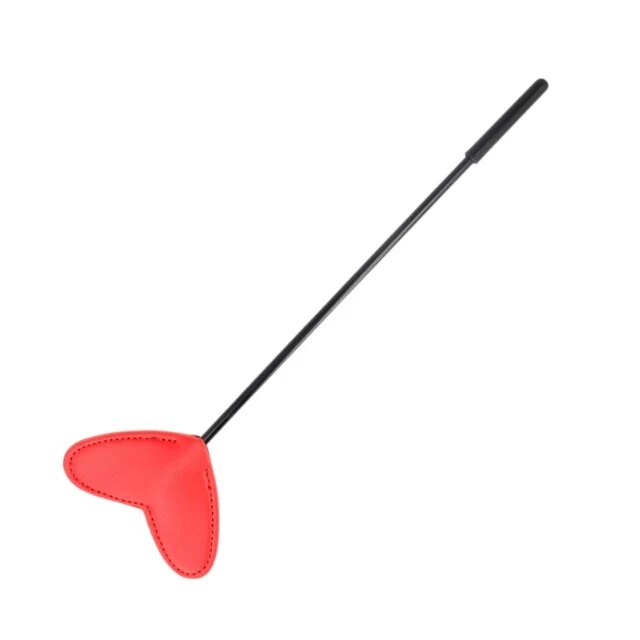 KINK Paleta - RED HEART pentru jocuri erotice BDSM din piele cu inima rosu /negru 10 cm