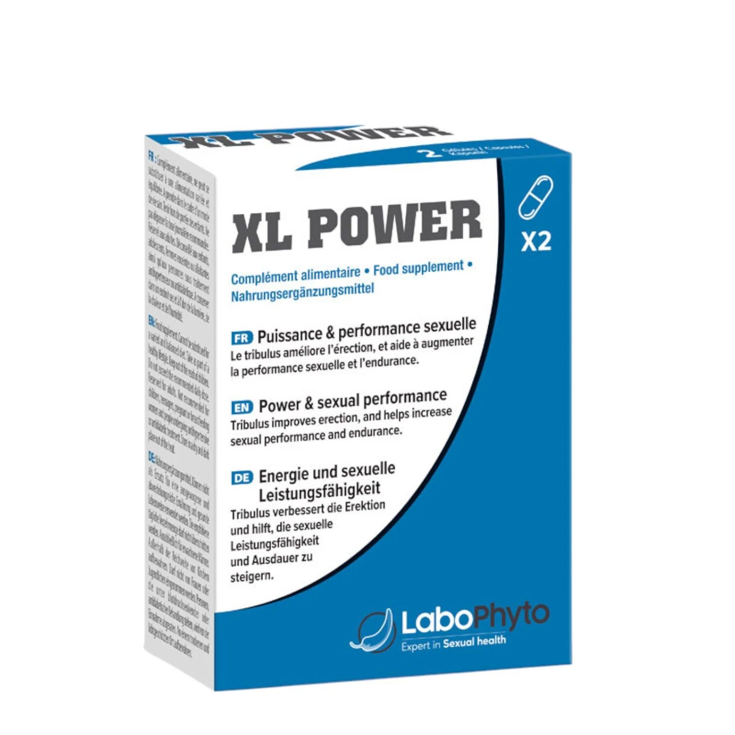 Labophyto Afrodisiac capsule XL POWER 4 în 1 erecție calitate spermă testosteron 2 capsule