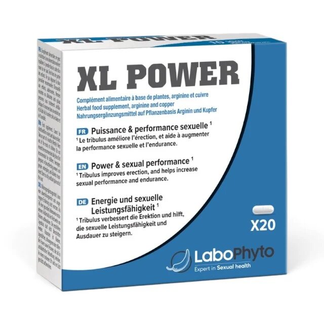 Labophyto Afrodisiac capsule XL POWER 4 în 1 erecție îmbunătățire calitate spermă testosteron 20 capsule