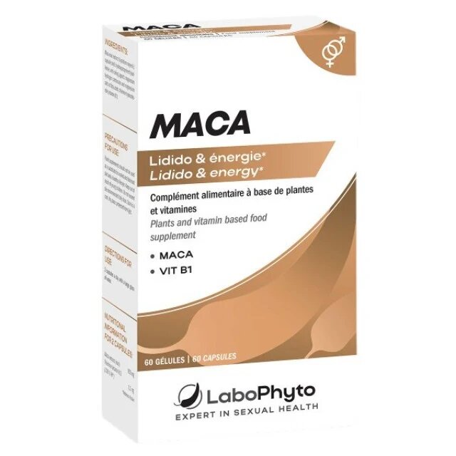Labophyto Afrodisiac Maca pentru cresterea apetitului sexual libidoului fertilitate unisex. 60 capsule
