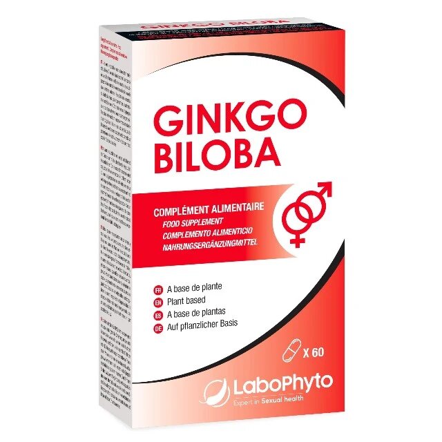 Labophyto Capsule Ginkgo Biloba pentru îmbunătățirea circulației sangvine unisex 60 capsule