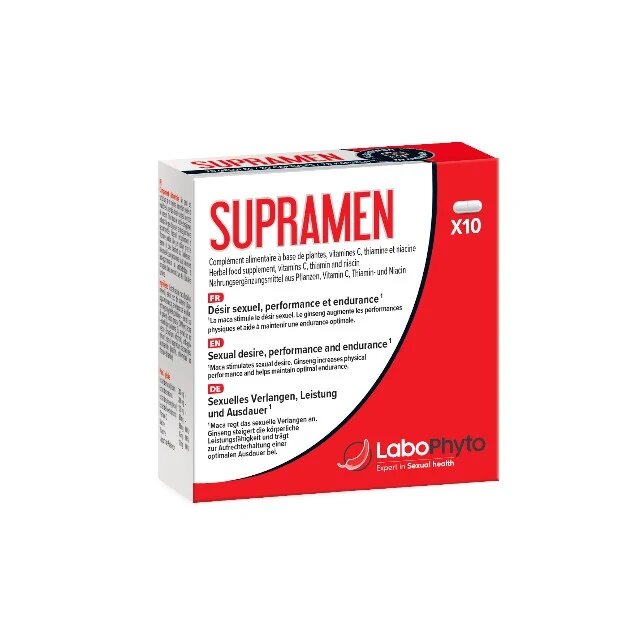 Labophyto Capsule SUPRAMEN Sexual Power 4 in 1 potență erecție întârziere ejaculare libido 10 capsule