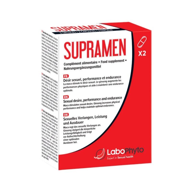 Labophyto Capsule SUPRAMEN Sexual Power 4 in 1 potență erecție întârziere ejaculare libido 2 capsule