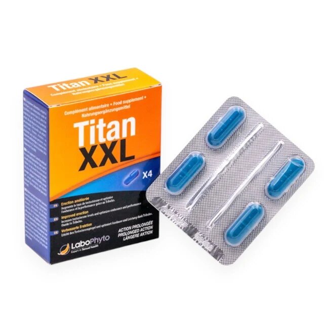 Labophyto Capsule TITAN XXL erecție puternică și stimulare dorintă 4 capsule