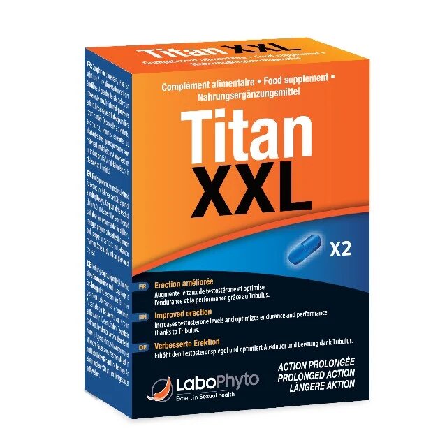 Labophyto Capsule TITAN XXL erecție puternică stimulare libidou și dorință sexuală 2 capsule