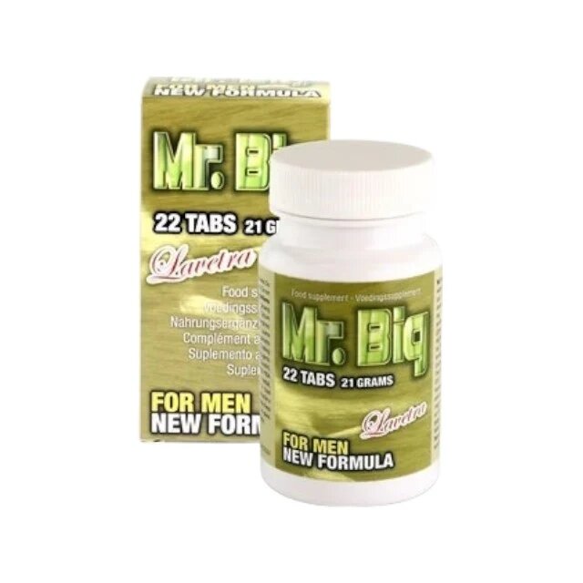 LAVETRA Capsule Mr. Big Penis Enhancement System pentru mărirea penisului și creșterea libidoului masculin 22 buc