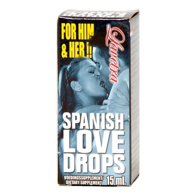 LAVETRA Picături afrodisiace Spanish Love Drops unisex pentru libido și performanțe sexuale îmbunătățite 15 ml