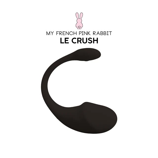 LE CRUSH Stimulator NOIR control prin aplicatie cu 10 functii de vibratie rezistent la apa pentru stimularea clitorisului si punctului G negru