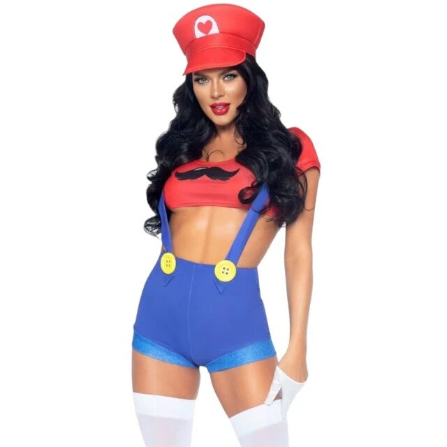 Leg Avenue Costum sexy LegAvenue - Mario culoare rosu si albastru marimea M