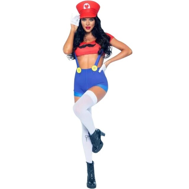 Leg Avenue Costum sexy LegAvenue - Mario culoare rosu si albastru marimea M