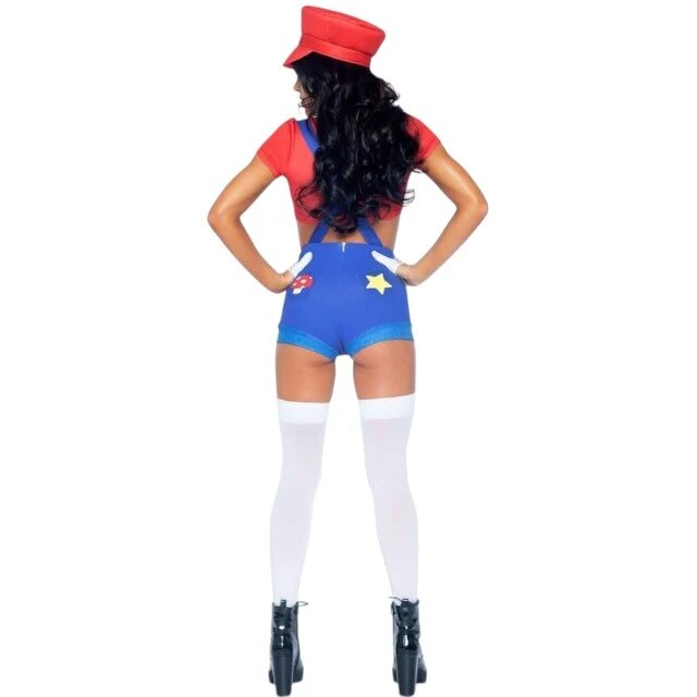 Leg Avenue Costum sexy LegAvenue - Mario culoare rosu si albastru marimea S
