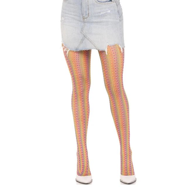 Leg Avenue Dresuri 9732 tip plasa culoare curcubeu - Pride marime unica