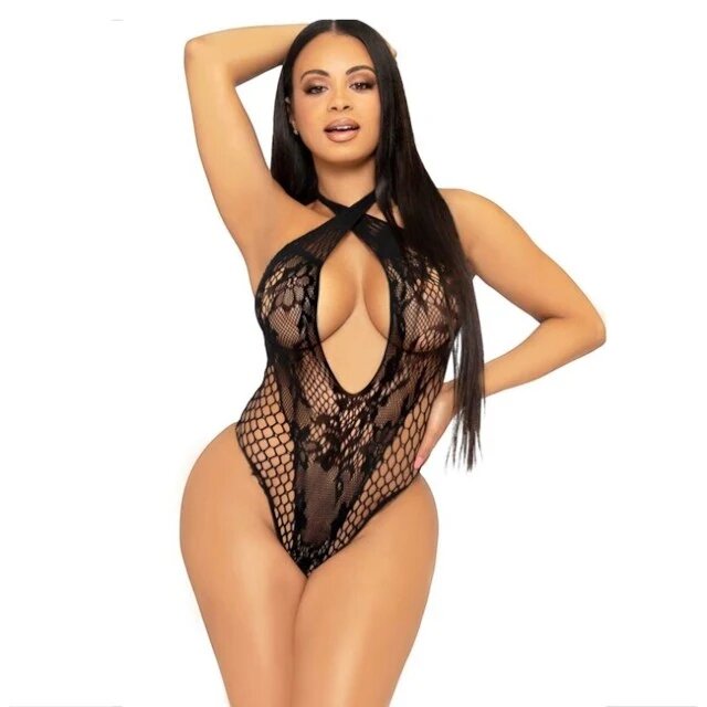 Leg Avenue Lenjerie bodystocking 89313 culoare negru mărime universală