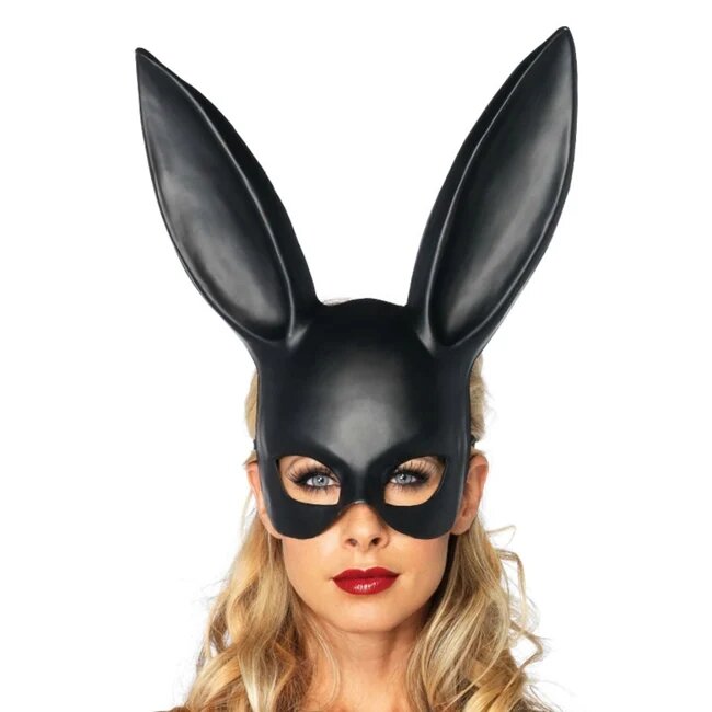 Leg Avenue Mască erotică Rabbit Masquerade Neagră