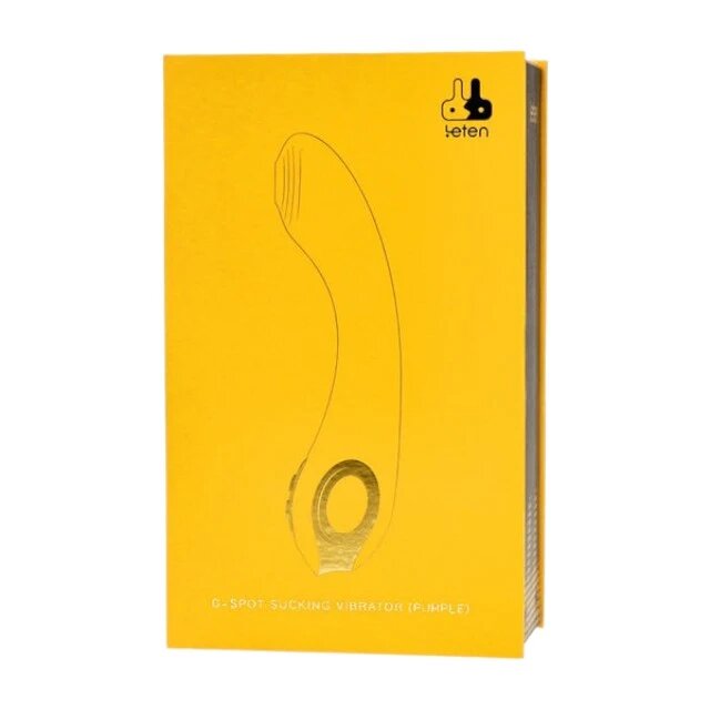 Leten Vibrator G-Spot Sucking Vibrator pentru stimularea punctului G cu funcții multiple de aspirare și vibrație mov cu auriu