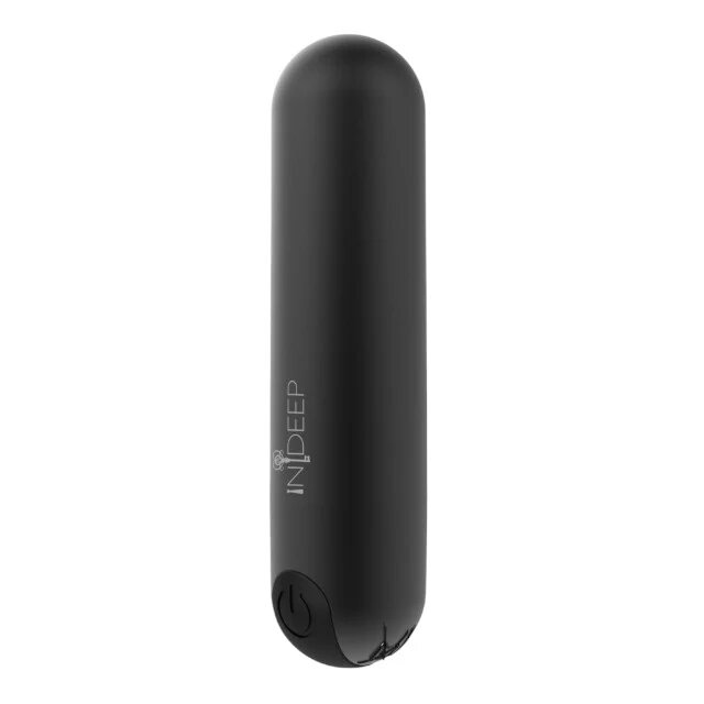 LOLA GAMES Vibrator bullet INDEEP Clio pentru stimularea clitorisului cu 10 functii de vibratie rezistent la apa IPX7 culoare negru