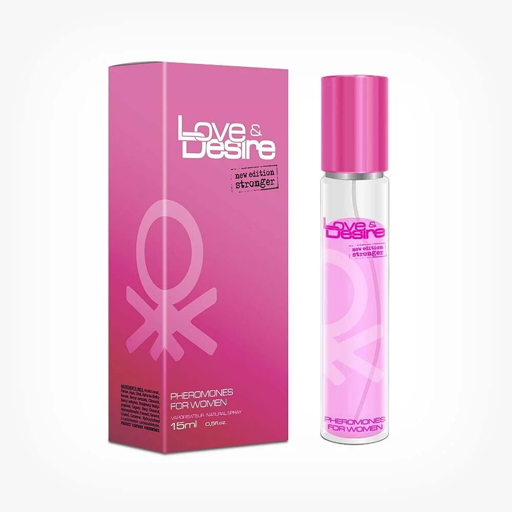 LOVE & DESIRE Parfum natural cu feromoni pentru femei 15 ml