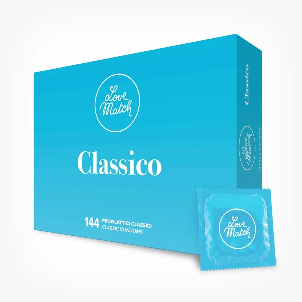 Love Match Prezervative profesionale Classico senzatie naturala si confort 144 buc