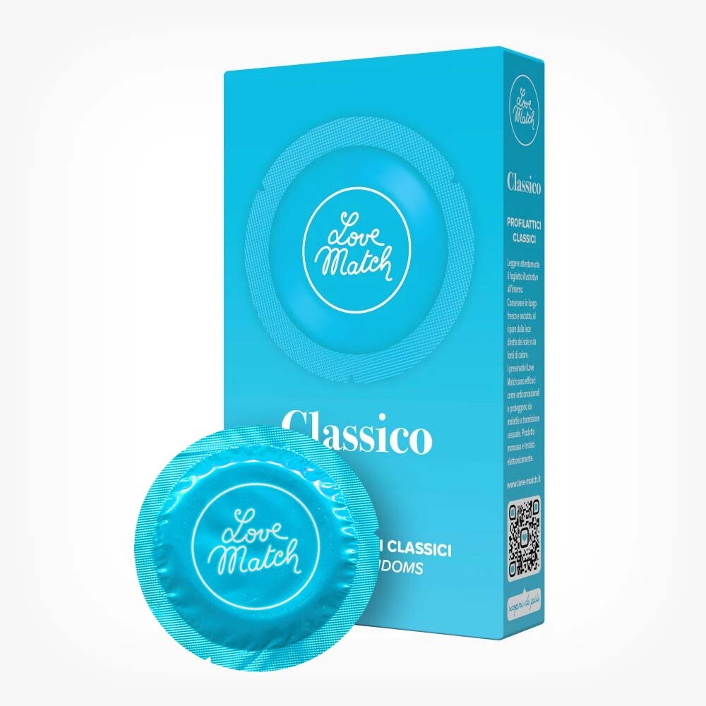 Love Match Prezervative profesionale Classico senzatie naturala si confort 6 buc
