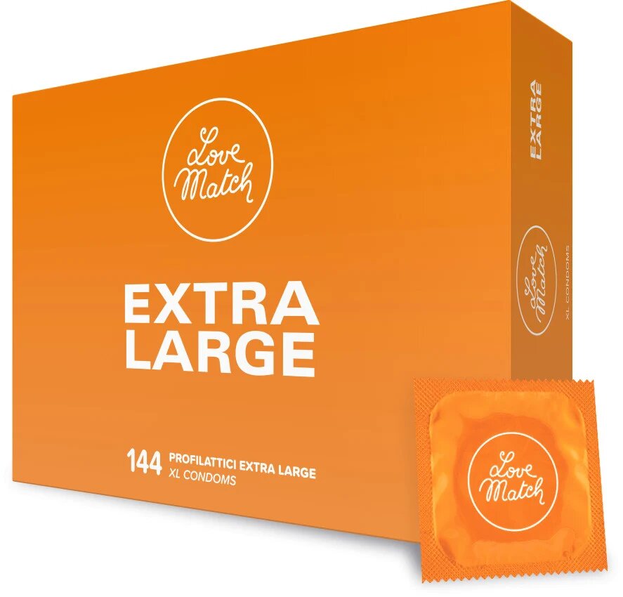Love Match Prezervative profesionale XL - Extra Large dimensiune 57 mm 144 buc