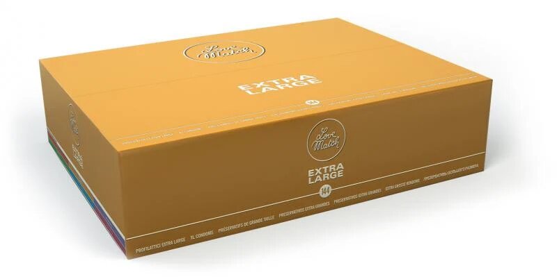 Love Match Prezervative profesionale XL - Extra Large dimensiune 57 mm 144 buc
