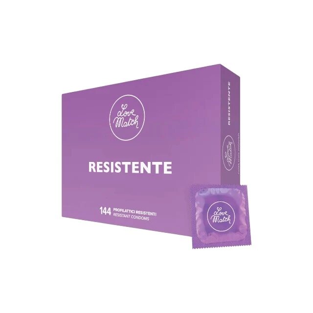 Love Match Prezervative Resistente din latex rezistente diametru 53 mm 144 buc
