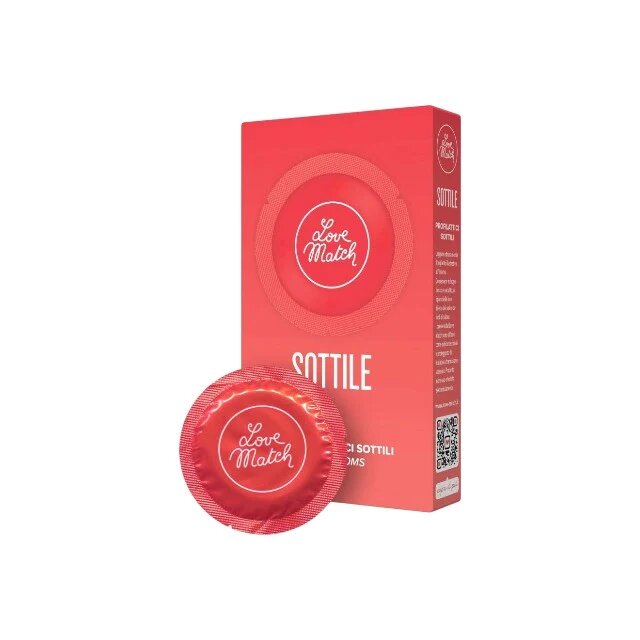 Love Match Prezervative Sottile din latex natural subțiri diametru 53 mm 6 buc