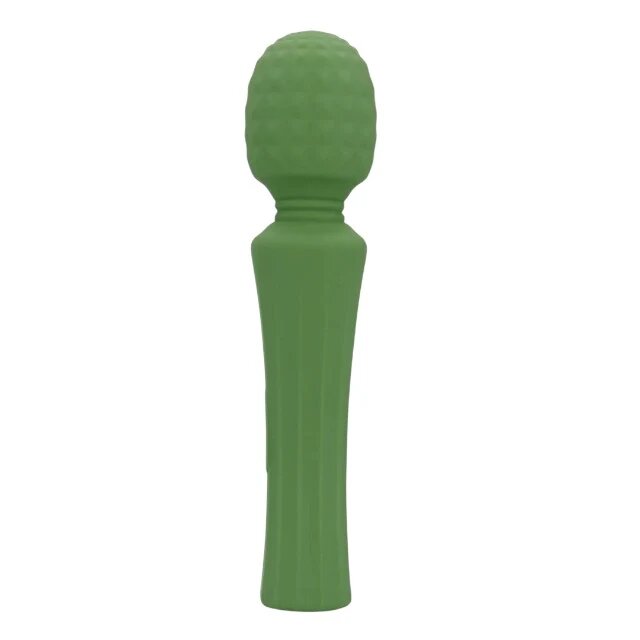 Loveline Aparat de masaj Powerful Wand Vibrator with Still Handle pentru corp și zone intime 40 funcții de vibrație verde