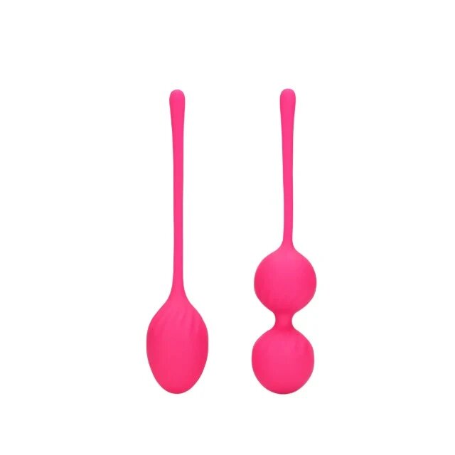 Loveline Set bile kegel 2 Piece Thumping Kegel Ball Set pentru tonifierea mușchilor pelvieni rezistente la apă roz