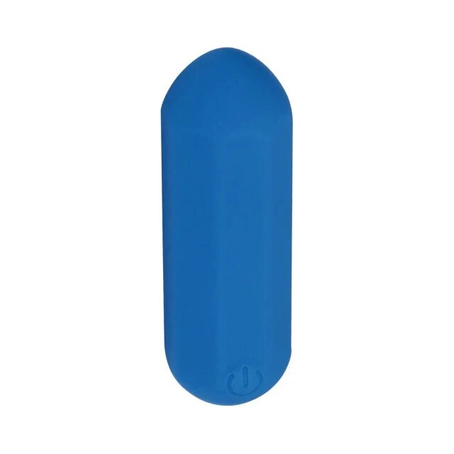 Loveline Stimulator clitoris Hexagon Shaped Bullet Vibrator 12 funcții de vibrație rezistent la apă lungime 7.2 cm albastru