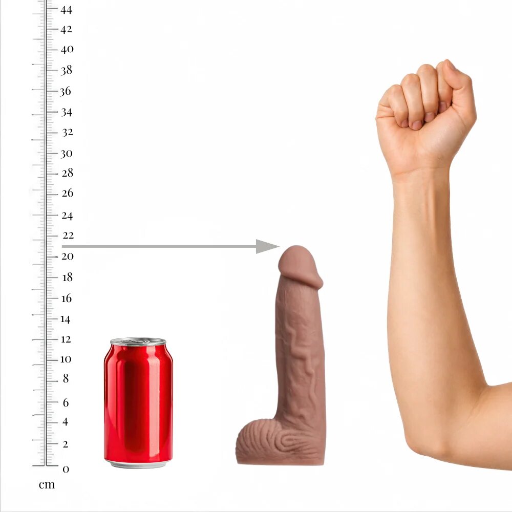 Lovense Dildo Dildo L cu sistem Vac-U-Lock compatibil cu mașini de sex lungime 21 cm culoarea pielii