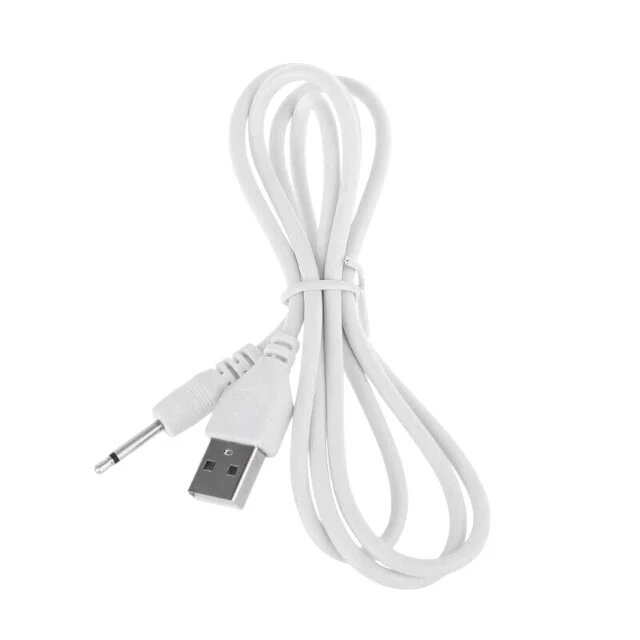 Lovense Încărcător jucarii erotice - LUSH cablu de incarcare cu mufa USB 110 cm culoarea alb