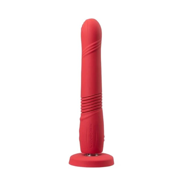Lovense Vibrator Gravity control prin aplicație cu funcție de penetrare automată vibrații nelimitate 27 cm roșu