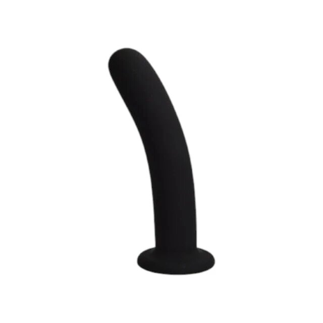 LOVING JOY Dildo 6” DILDO curbat pentru stimularea punctului G bază cu ventuză pentru fixare lungime 16 cm negru(N11511)