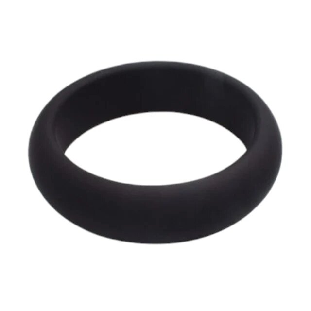 LOVING JOY Inel pentru penis RevRings - Cock Ring pentru stimularea erectiei din silicon negru 50mm