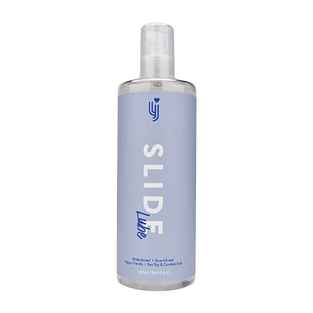 LOVING JOY Lubrifiant pe bază de apă Slide Lube hidratant vegan compatibil cu jucării intime și prezervative 500 ml