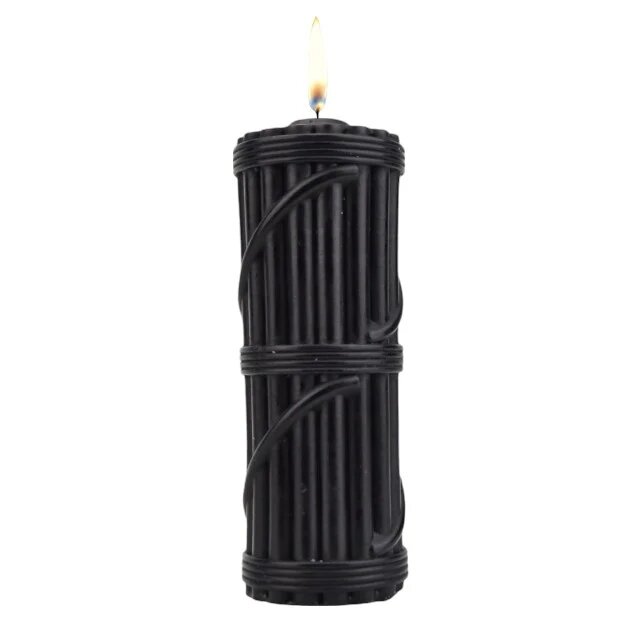 LOVING JOY Lumanare Bound to Play - Hot Wax Candle pentru jocuri erotice BDSM Neagra