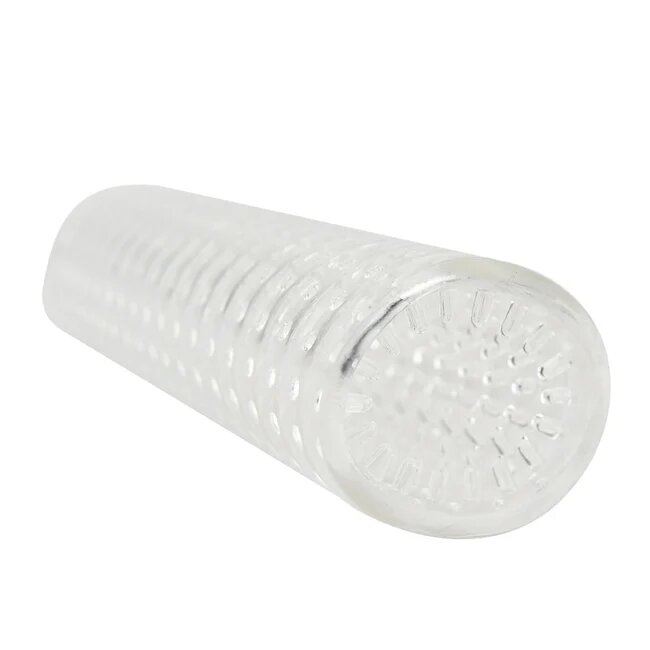LOVING JOY Manson/Stroker RevSleeves - Textured Stroker pentru masturbare sau stimulare intensa si ingrosare transparent
