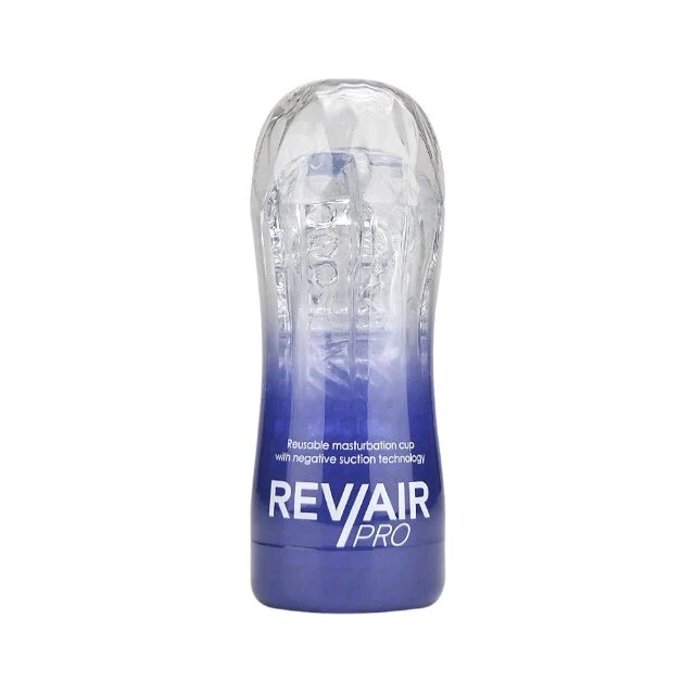 LOVING JOY Masturbator RevAir - Pro cu trei camere de placere 16.51 cm albastru