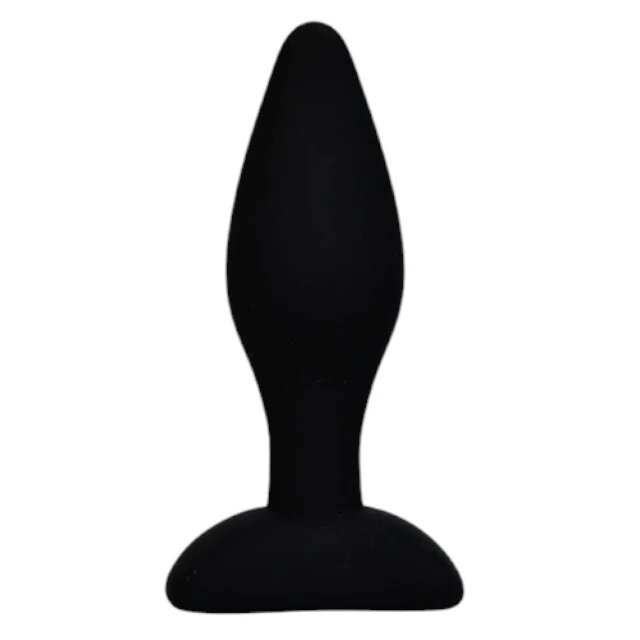 LOVING JOY Plug anal Medium Silicone lungime inserabilă 9 cm diametru 3.34 cm culoare negru mărime M