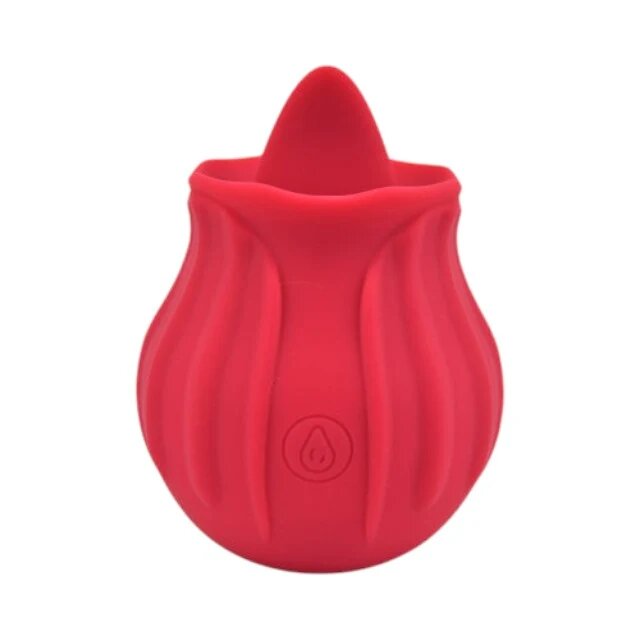 LOVING JOY Stimulator clitoris Rose cu funcție de simulare sex oral 10 funcții de vibrație în formă de trandafir roșu