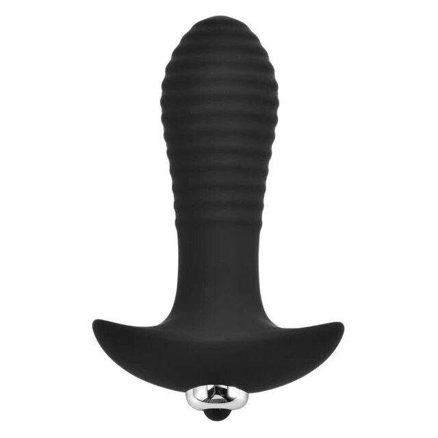 LOVING JOY Vibrator anal Swirl Vibrating Butt Plug 7 funcții de vibrație lungime inserabilă 8 cm diametru 3 cm negru