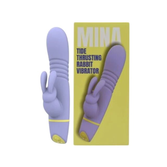 LOVING JOY Vibrator rabbit MINA TIDE din silicon cu funcție de penetrare 5 funcții de vibrație rezistent la apă culoare mov(N12560)