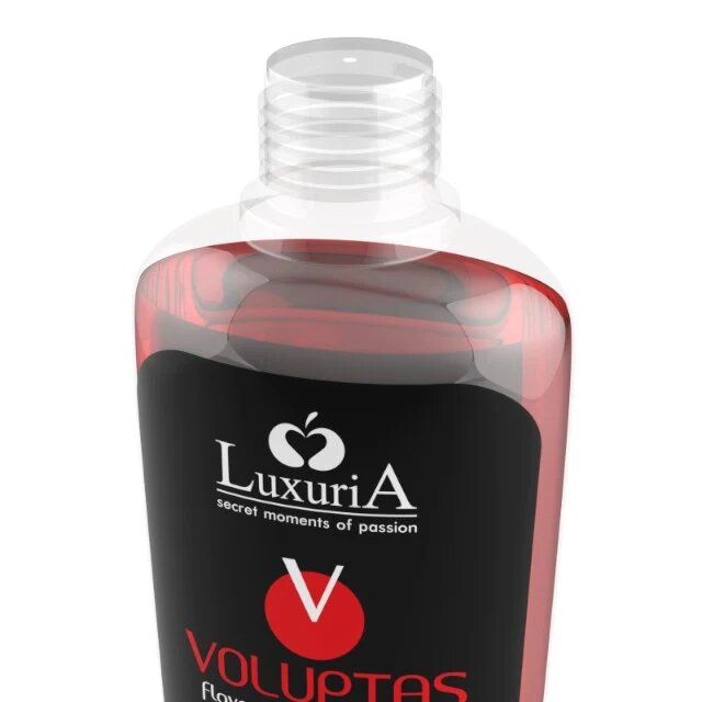 LUXURIA Gel pentru masaj Voluptas Strawberry cu efect de încălzire aromă naturală de căpșuni 100 ml