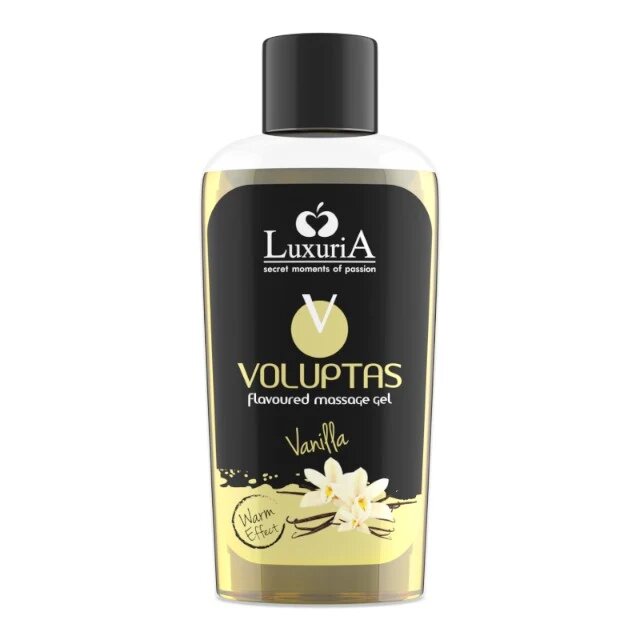 LUXURIA Gel pentru masaj Voluptas Vanilla cu efect de încălzire aromă naturală de vanilie 100 ml