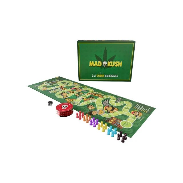 MAD PARTY GAMES Joc de societate Mad Kush cu 2 moduri de joc distractive cadoul perfect pentru partener sau prieteni